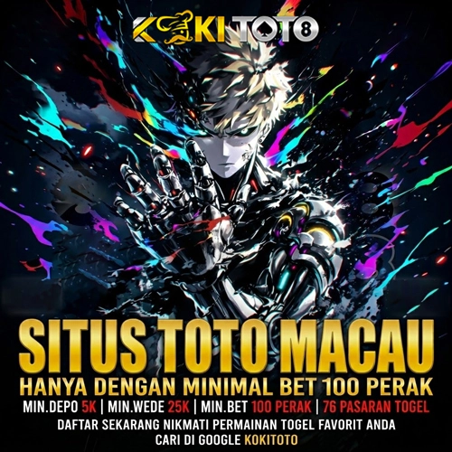 Kokitoto merupakan situs toto macau & bandar togel online resmi. Minimal bet 100 perak dengan pelayanan terbaik di Indonesia. Gabung sekarang untuk pengalaman main togel aman..